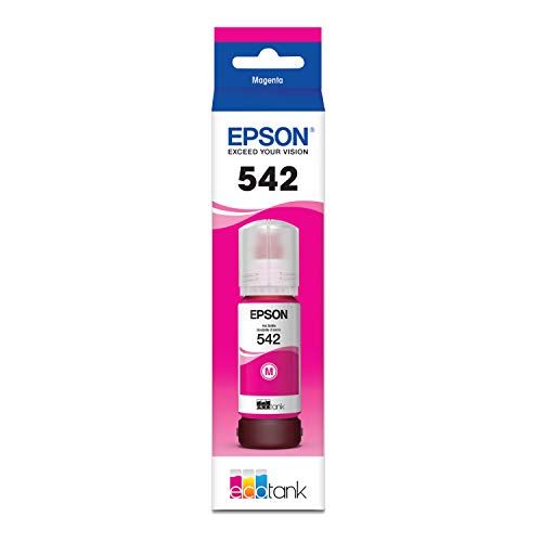 엡손 Epson T542 EcoTank Ink Ultra-high Capacity Bottle Magenta (T542320-S) for Select Epson EcoTank Printers