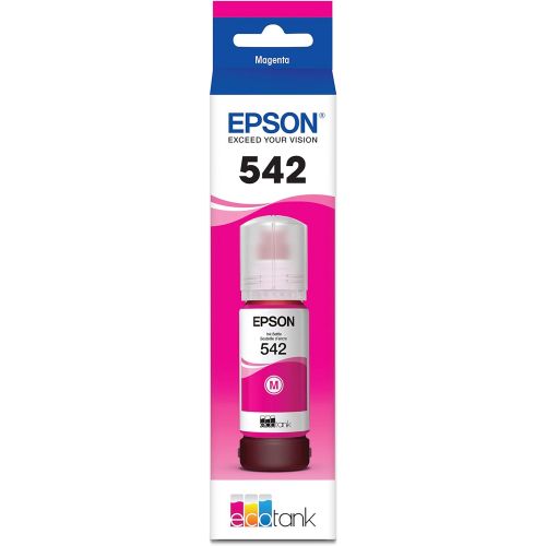 엡손 Epson T542 EcoTank Ink Ultra-high Capacity Bottle Magenta (T542320-S) for Select Epson EcoTank Printers