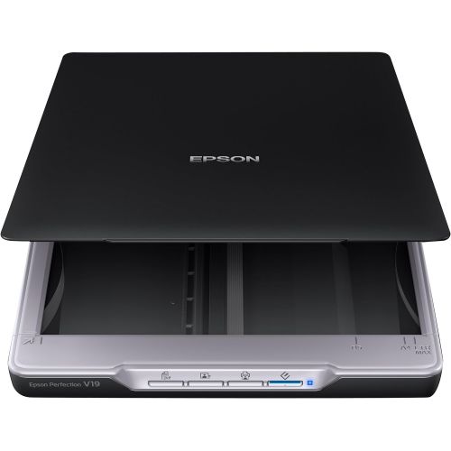 엡손 Epson Perfection V19 Color Photo & Document Scanner with scan-to-cloud & 4800 dpi optical resolution , Black