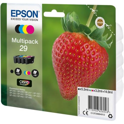 엡손 Epson Multipack 4-col.29 Home Ink Blck/y/cy/mg standa