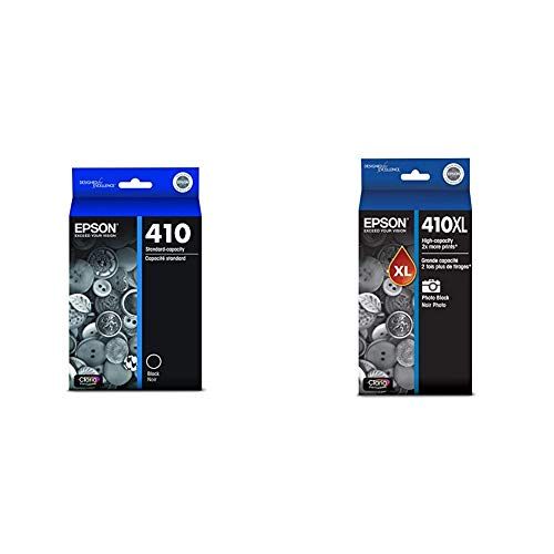 엡손 Epson T410020-S Ink Cartridge, Black & 410XL Photo Black Ink Cartridge, High Capacity (T410XL120)