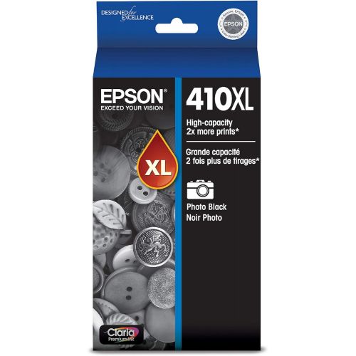 엡손 Epson T410020-S Ink Cartridge, Black & 410XL Photo Black Ink Cartridge, High Capacity (T410XL120)