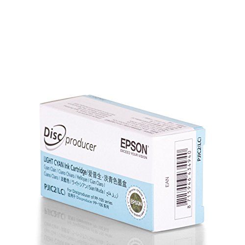 엡손 Epson C13S020448/ PJIC2(LC) Light Cyan OEM Genuine Inkjet/Ink Cartridge for Epson Discproducer Disc Publisher (PP-100) - Retail