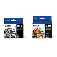 Epson T212 Claria Standard Capacity Cartridge Ink - Black, T212120-S & T212 Claria Standard Capacity Cartridge Ink - Color Combo Pack