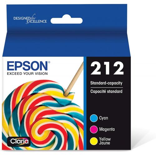 엡손 Epson T212 Claria Standard Capacity Cartridge Ink - Black, T212120-S & T212 Claria Standard Capacity Cartridge Ink - Color Combo Pack