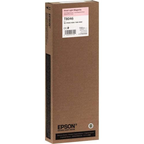 엡손 Epson UltraChrome HD Vivid Light Magenta 700mL Ink Cartridge for SureColor SC P6000/8000/7000/9000 Series Printers