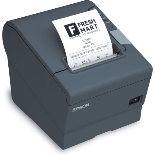 엡손 Epson TM-T88V Thermal Receipt Printer (Powered USB and USB) No Power Supply Dark Gray