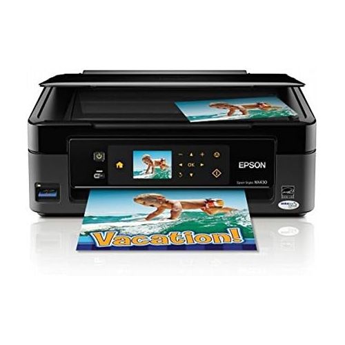 엡손 Epson Stylus NX430 Wireless All-in-One Color Inkjet Printer, Copier, Scanner (C11CB22201)