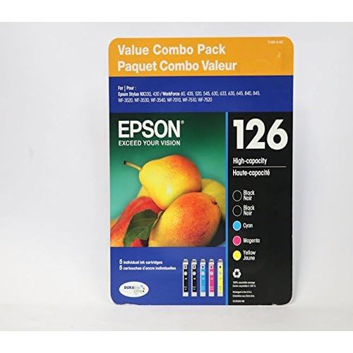 엡손 Epson Inkjet Ink - 126 High Capacity Value Combo Pack