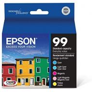 Epson T099 Claria Hi-Definition Ink Standard Capacity 5 Color Cartridge Combo Pack (T099920-S) for select Epson Artisan Printers