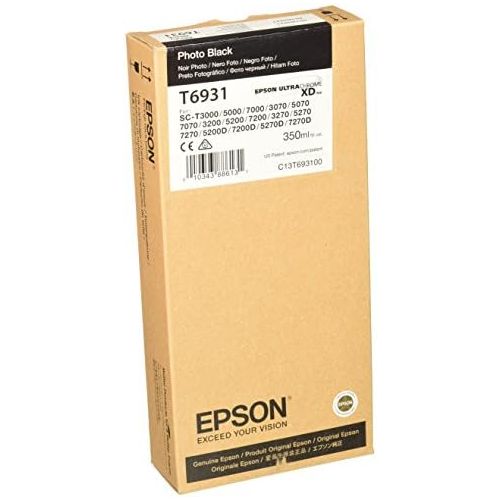 엡손 Epson Photo Black Ultra Chrome XD Ink Cartridge, 350 ml (T693100)