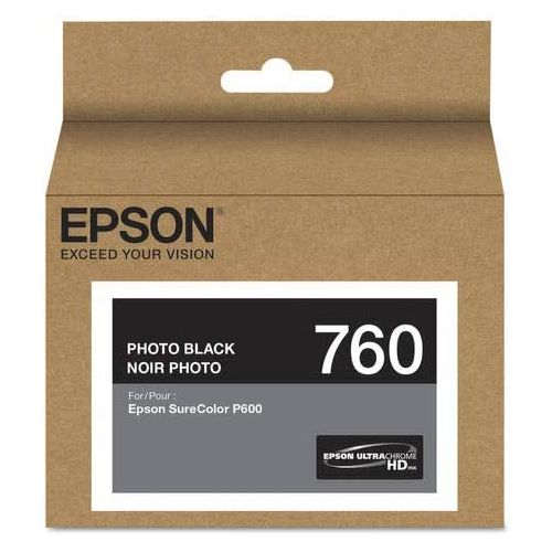 엡손 Epson T760120 (760) UltraChrome HD Ink (Photo Black) in Retail Packaging