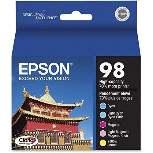 엡손 Epson EPST098920S - T098920S 99 Claria High-Yield-Ink Cyan/Light Cyan/Light Magenta/Magenta/Yellow