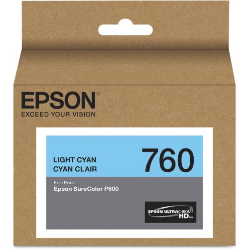 엡손 Epson T760520 (760) UltraChrome HD Ink (Light Cyan) in Retail Packing
