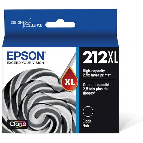 엡손 Epson T212 Claria Standard Capacity Cartridge Ink - Black and Color Combo Pack & T212XL120 Expression Home XP-4100 4105 Workforce WF-2830 2850 212XL Ink Cartridge (Black) in Retail