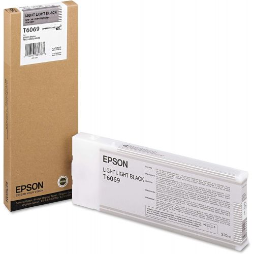 엡손 Epson UltraChrome K3 Ink Cartridge - 220ml Light Light Black (T606900)