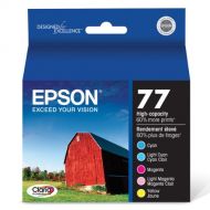 Epson T077 Claria Hi-Definition Ink Standard Capacity 5 Color Cartridge Combo Pack (T077920) for select Epson Artisan Photo Printers