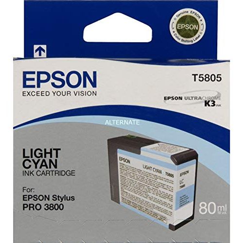 엡손 Epson America T580500 Lt Cyan UltraChrome Ink Cart.