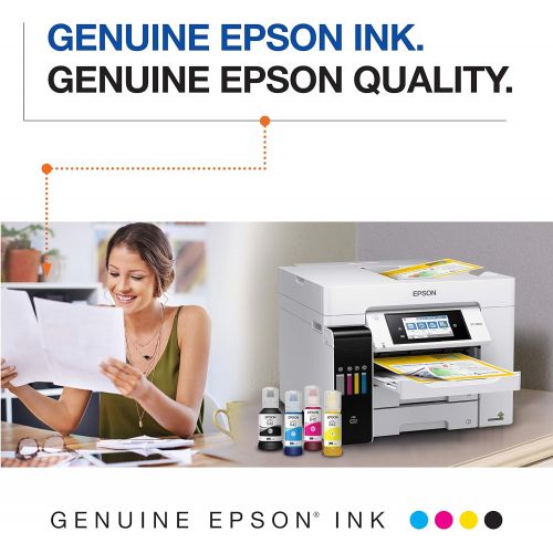 엡손 Epson T542 EcoTank Ink Ultra-high Capacity Bottle Color Combo Pack (T542520-S) for Select Epson EcoTank Printers