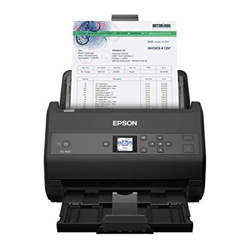 엡손 Epson Workforce ES-865 High Speed Color Duplex Document Scanner with Twain Driver (Renewed)