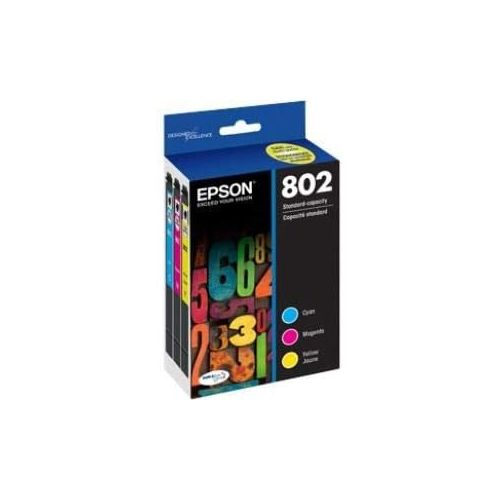 엡손 Epson T802520 DURABrite Ultra Color Combo Pack Standard Capacity Cartridge Ink & T802XL120 DURABrite Ultra Black High Capacity Cartridge Ink