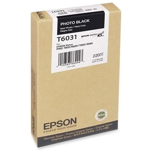 엡손 Epson T603100 Photo Black UltraChrome K3 OEM Genuine Inkjet/Ink Cartridge