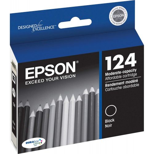 엡손 Epson T124120-S DURABrite Ultra Black Moderate Capacity Cartridge Ink