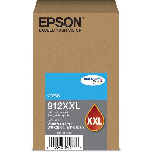 엡손 Epson DURABrite Pro T912XXL220 -Ink -Cartridge - Extra High Capacity Cyan