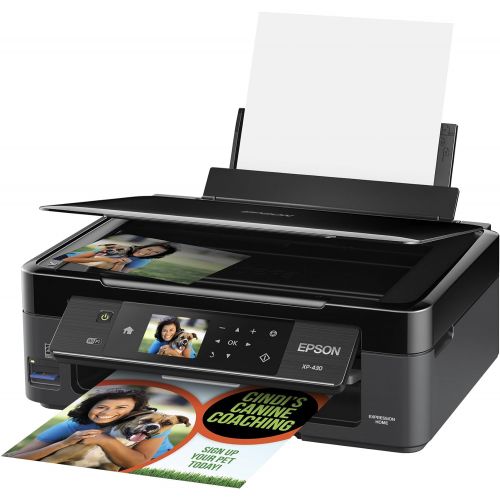 엡손 Epson Expression Home XP-430 Wireless Color Photo Printer with Scanner and Copier, Amazon Dash Replenishment Ready