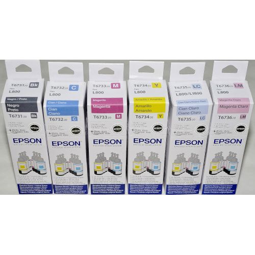 엡손 Epson T673 6-Color Refill Ink Set For L800 / L1800 (Genuine Epson) Manufacturer: Epson