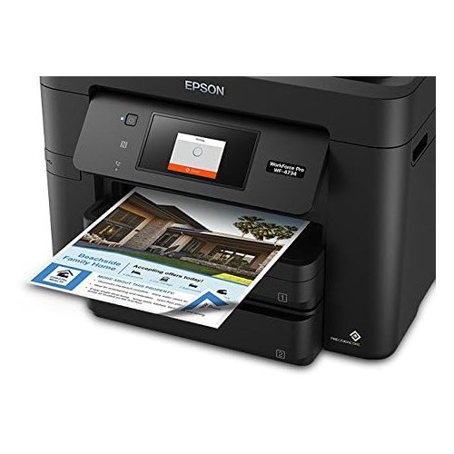 엡손 Epson WorkForce Pro WF-4734 All-in-One Printer:4-in-1 with Wi-Fi: Print/Copy/Scan/Fax