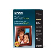 Epson Ultra Premium Photo Paper GLOSSY (8.5x11 Inches, 50 Sheets) (S042175),White