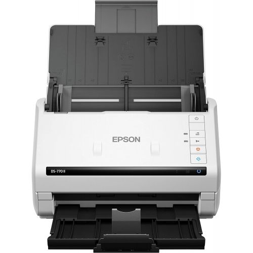 엡손 Epson DS-770 II Color Duplex Document Scanner for PC and Mac, with 100-page Auto Document Feeder (ADF), Twain and ISIS Drivers