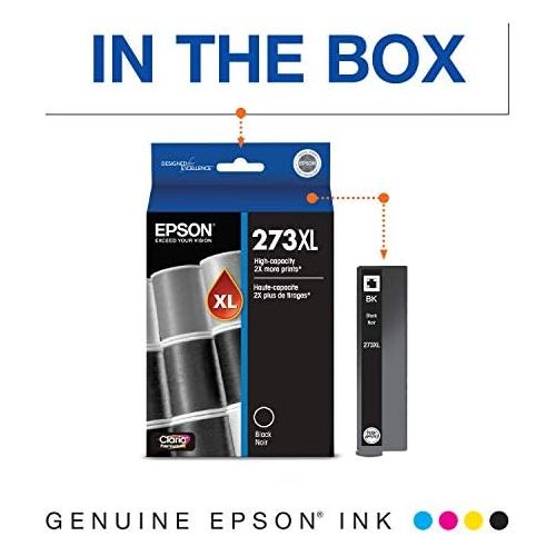 엡손 Epson T273 Claria Ink High Capacity (T273XL020-S) for Select Epson Expression Premium Printers