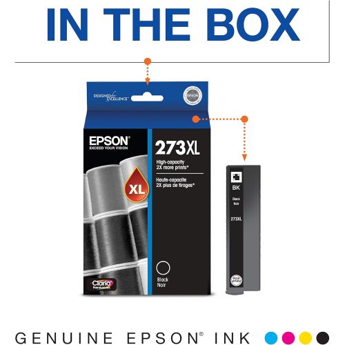 엡손 Epson T273 Claria Ink High Capacity (T273XL020-S) for Select Epson Expression Premium Printers