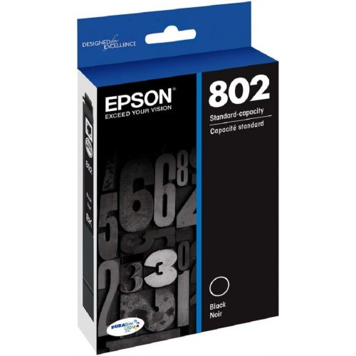 엡손 Epson T802 DURABrite Ultra -Ink Standard Capacity Black -Cartridge (T802120-S) for select Epson WorkForce Pro Printers