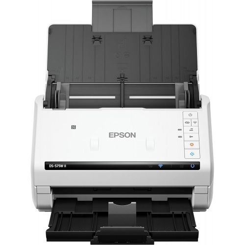 엡손 Epson DS-575W II Wireless Color Duplex Document Scanner for PC and Mac with 50-Page Auto Document Feeder (ADF), Twain and ISIS Drivers, Epson Smart Panel Mobile App