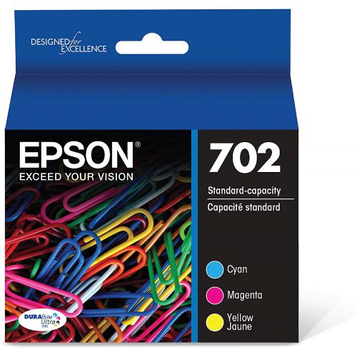 엡손 Epson T702 DURABrite Ultra -Ink Standard Capacity Color Combo Pack (T702520-S) for select Epson WorkForce Pro Printers