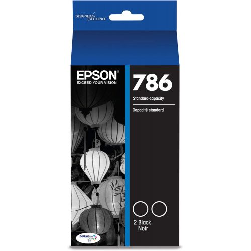 엡손 Epson DURABrite Ultra Standard-Capacity -Ink -Cartridge, Dual Black (T786120-D2)