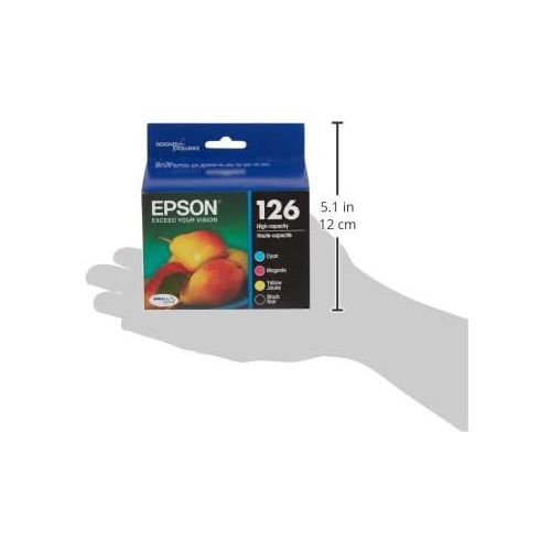 엡손 Epson T126120-BCS DURABrite Ultra Black and Color Combo Pack High Capacity -Cartridge -Ink