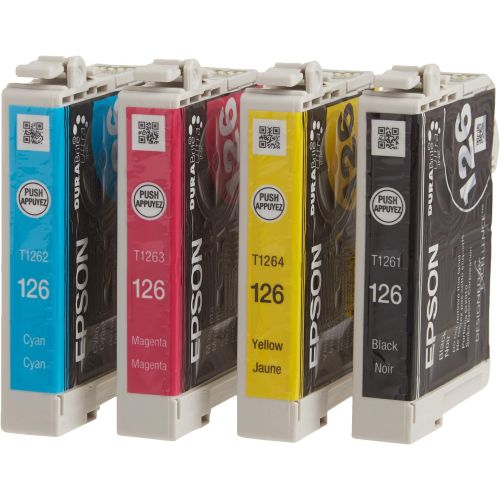 엡손 Epson T126120-BCS DURABrite Ultra Black and Color Combo Pack High Capacity -Cartridge -Ink