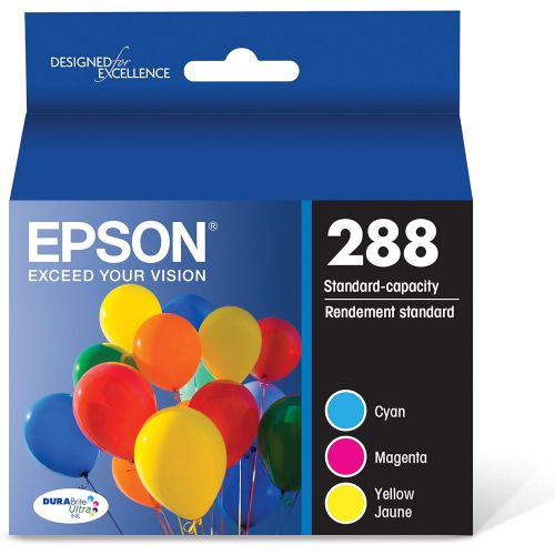 엡손 Epson T288 DURABrite Ultra Ink Standard Capacity Color Combo Pack (T288520-S) for select Epson Expression Printers