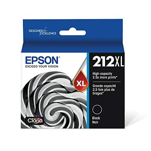 엡손 Epson T212 Claria -Ink High Capacity Black -Cartridge (T212XL120-S) for select Epson Expression and WorkForce Printers