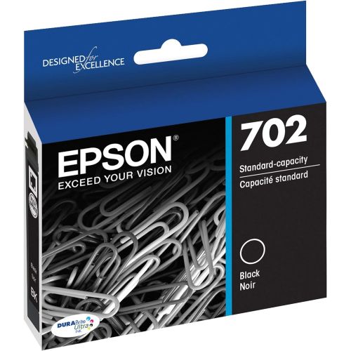 엡손 Epson T702 DURABrite Ultra -Ink Standard Capacity Black -Cartridge (T702120-S) for select Epson WorkForce Pro Printers