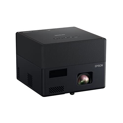 엡손 Epson EpiqVision Mini EF12 Smart Streaming Laser Projector, HDR, Android TV, Portable, sound by Yamaha, 3LCD, Full HD 1080p, 1000 lumens Color and White Brightness Bluetooth suppor