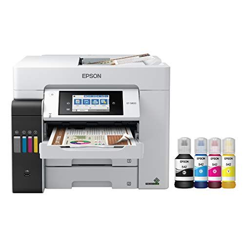 엡손 Epson EcoTank Pro ET-5800 Wireless Color All-in-One Supertank Printer with Scanner