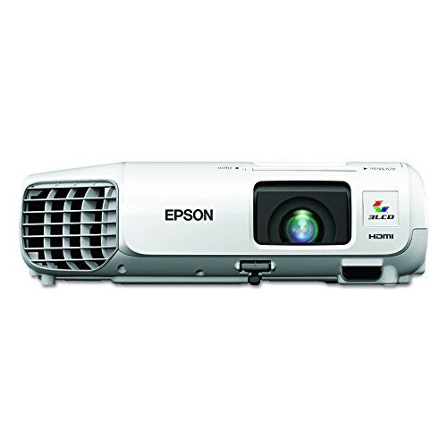 엡손 Epson V11H694020 PowerLite S27 SVGA 3LCD Projector 2700 Lumens 800 x 600 Pixels 1.35x Zoom White