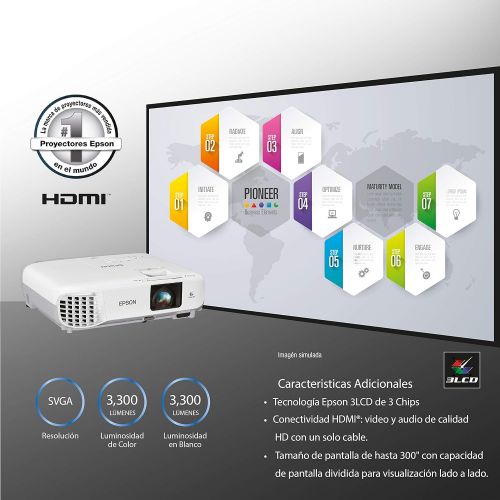 엡손 Epson V11H854020 Powerlite S39 SVGA 3LCD Projector