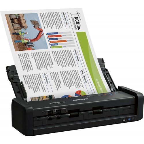 엡손 [아마존베스트]Epson WorkForce ES-300W Wireless Color Portable Document Scanner with ADF for PC and Mac, Sheet-fed and Duplex Scanning