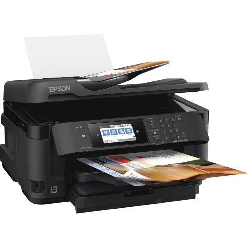 엡손 [아마존베스트]Epson WorkForce WF-7710 Wireless Wide-format Color Inkjet Printer with Copy, Scan, Fax, Wi-Fi Direct and Ethernet, Amazon Dash Replenishment Ready